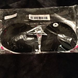 BNWT Invisible Stick on Backless Bra Black Sz Sml